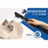 ASPIRATEUR TRAINEAU SANS SAC AVEC BROSSE POUR ANIMAUX ZII WHITE VORTEX