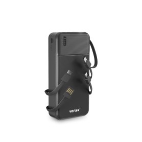 Vortex - POWERHUB 15C - Batterie externe 15000 mAh - 4 appareils - Câbles intégrés